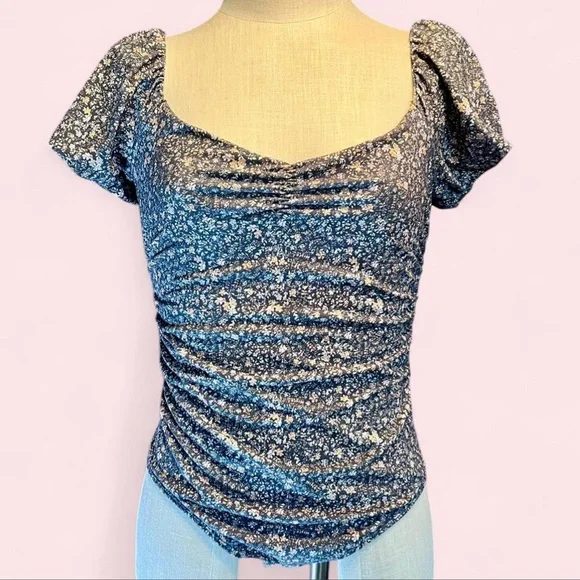 Intimately Free People Floral Thong Bodysuit in Grey - Picture 2 of 8